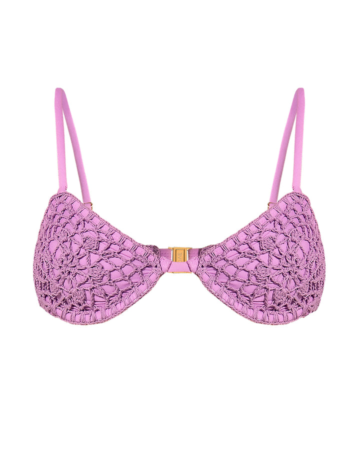 IBIZA TOP | Violet Jacquard
