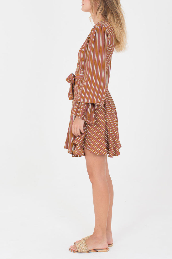 EDEN DRESS | Brown Stripe (Sample)