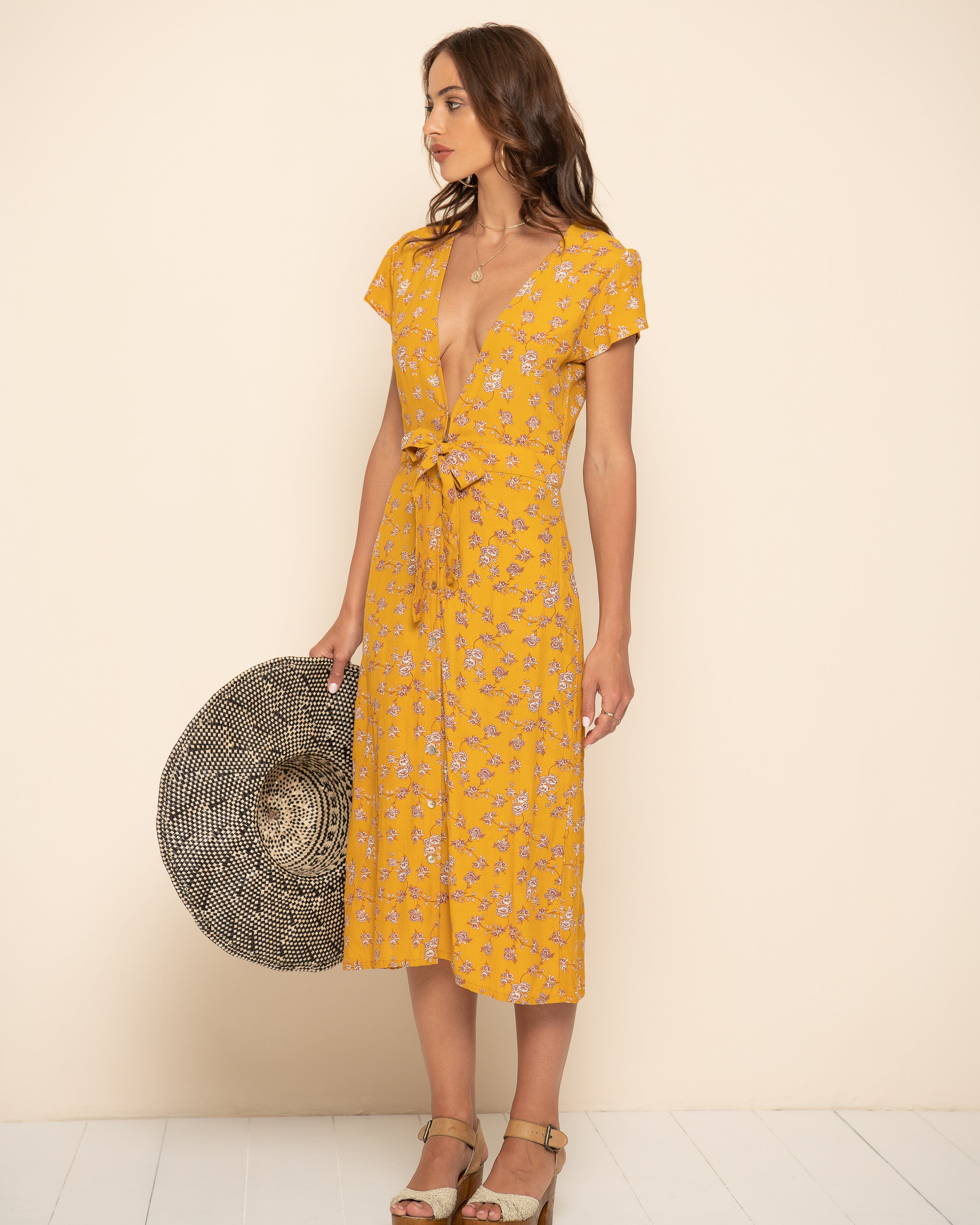 Marigold midi dress sale